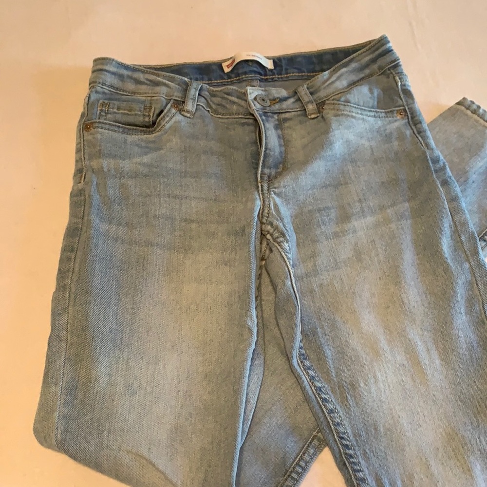 Levis 711 skinny light washed jeans size 14 slim